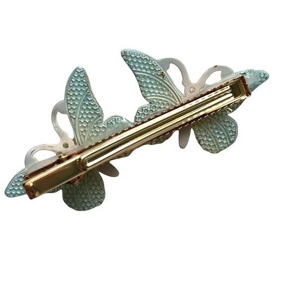 NEW Double Acrylic Butterfly Hair Clips (5 Colors) - Picture 5 of 8